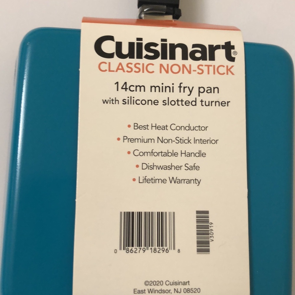Cuisinart nwt Teal Mini Fry Pan with silicone slotted turner - Picture 2 of 3